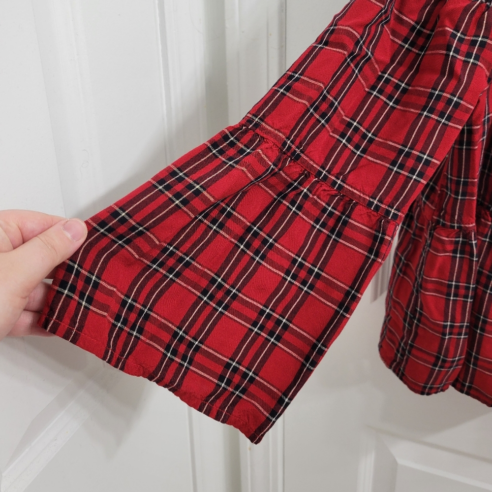 Madewell Plaid Babydoll Blouse - Picture 5 of 7